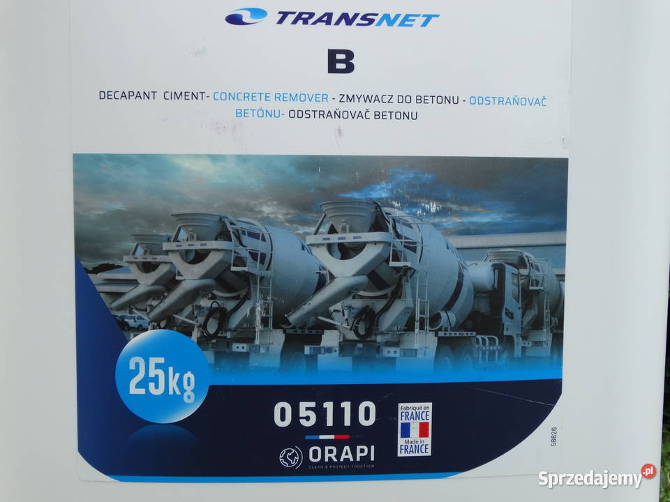 TRANSNET B koncentrat do usuwania betonu cementu Bytów