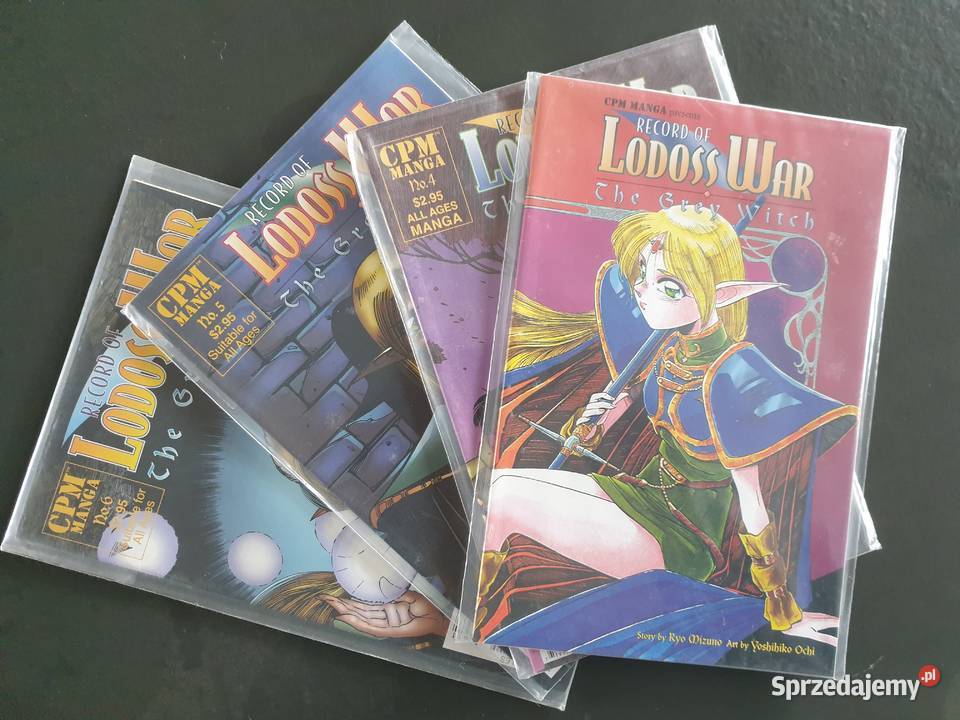 Record Of Lodoss War The Grey Witch 4 komiksy sprzedam