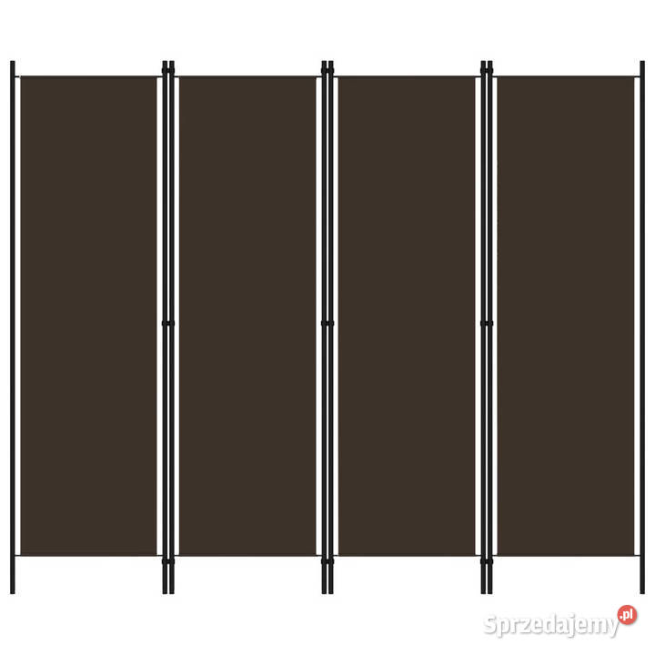 Parawan 4panelowy brązowy 200 x 180 WM320720 Pozostałe Warszawa sprzedam