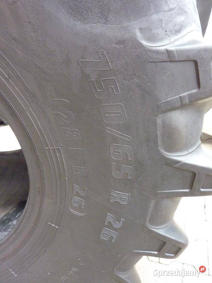 2x Opona używana rolnicza 75065R26 28LR26 Opony rolnicze Zaścianki