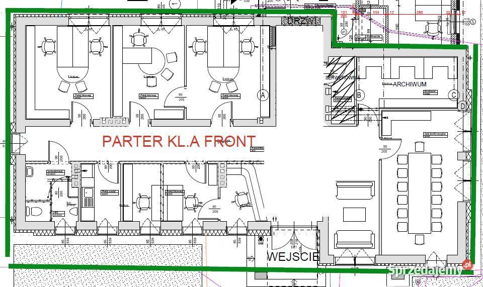 Lokal Biuro 150m2 Kielce z parkingiem ogrzewanie