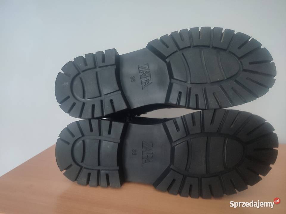 Trapery Botki Skóra Cielęca 36 23 Ćwieki Gruba Lublin