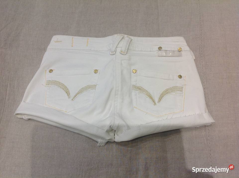 Spodenki jeans Damskie r 36 Białe Krótkie Odzież damska Nowa Sól