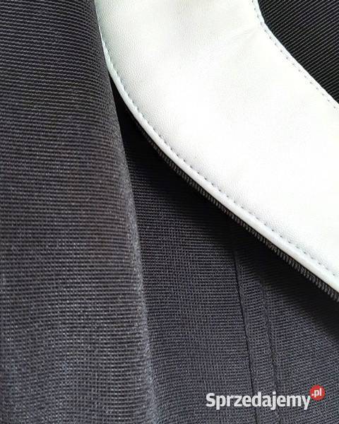 Marynarkażakiet czarna jednostronna biała klapa Warszawa