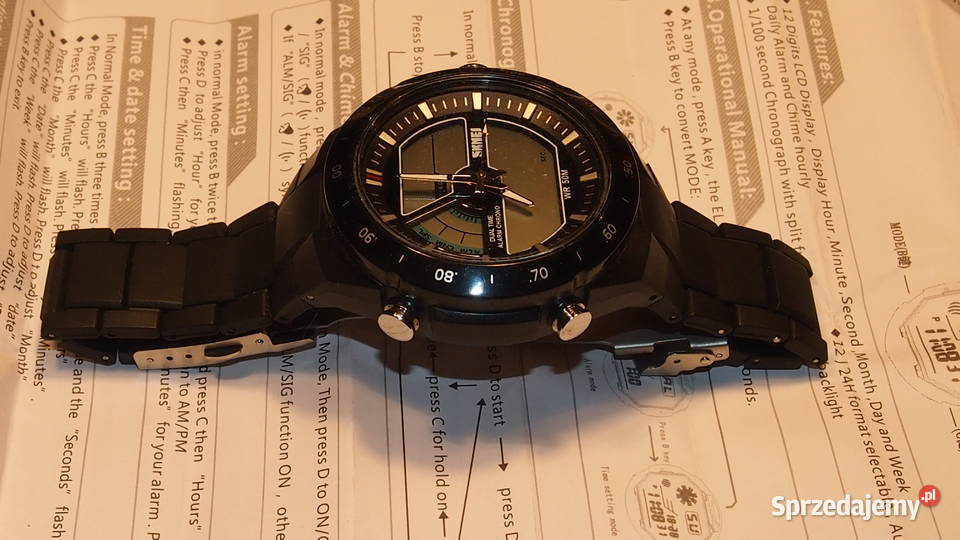 Zegarek naręczny Skmei 1016 instrukcja Tychy