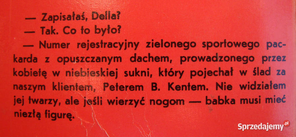 Siostrzenica lunatyka Erle Stanley Gardner kryminały Limanowa