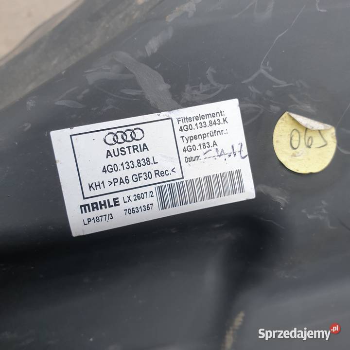 AUDI A6 C7 20 TDI OBUDOWA FILTRA POWIETRZA