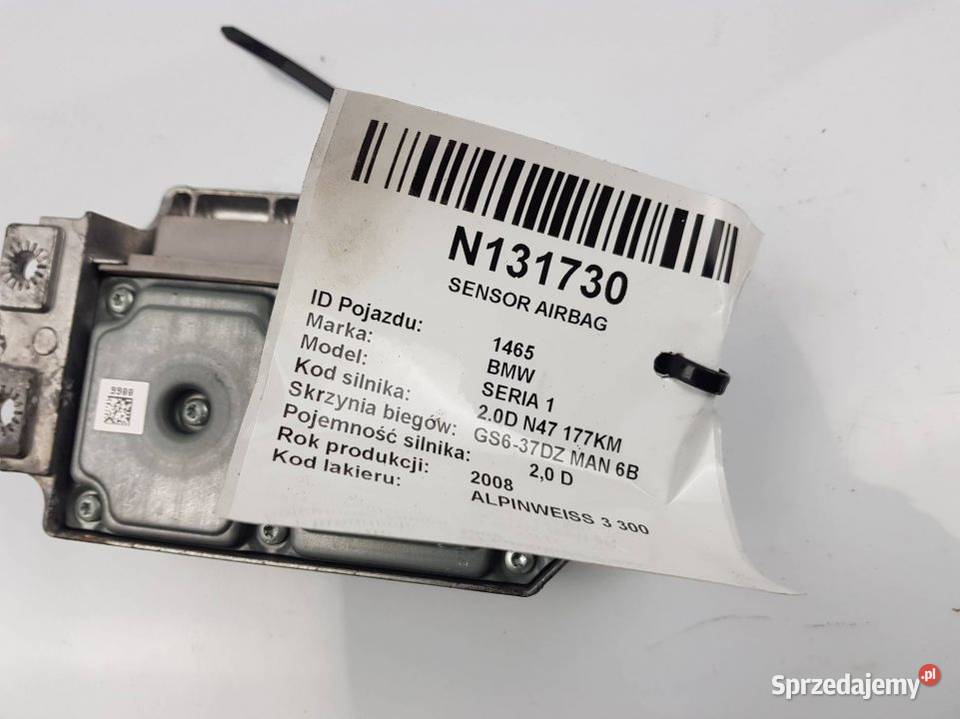 SENSOR AIRBAG 9166057 BMW SERIA 1 E82 Lipno