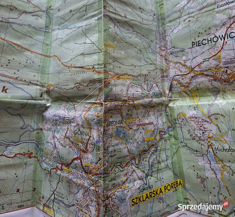 Góry Izerskie Izery 125 000 mapa turystyczna Mapy i przewodniki Kraków sprzedam