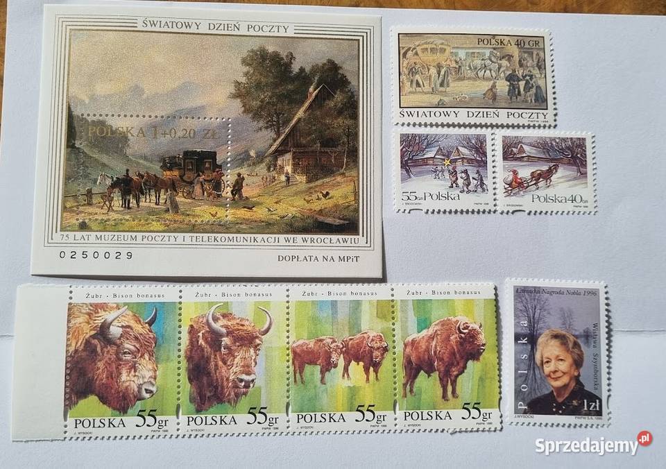 Znaczki pocztowe 1996 czyste Zielona Góra