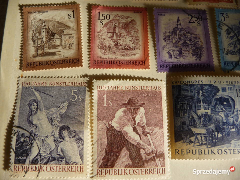 Zestaw starych znaczków AUSTRIA Bukowno