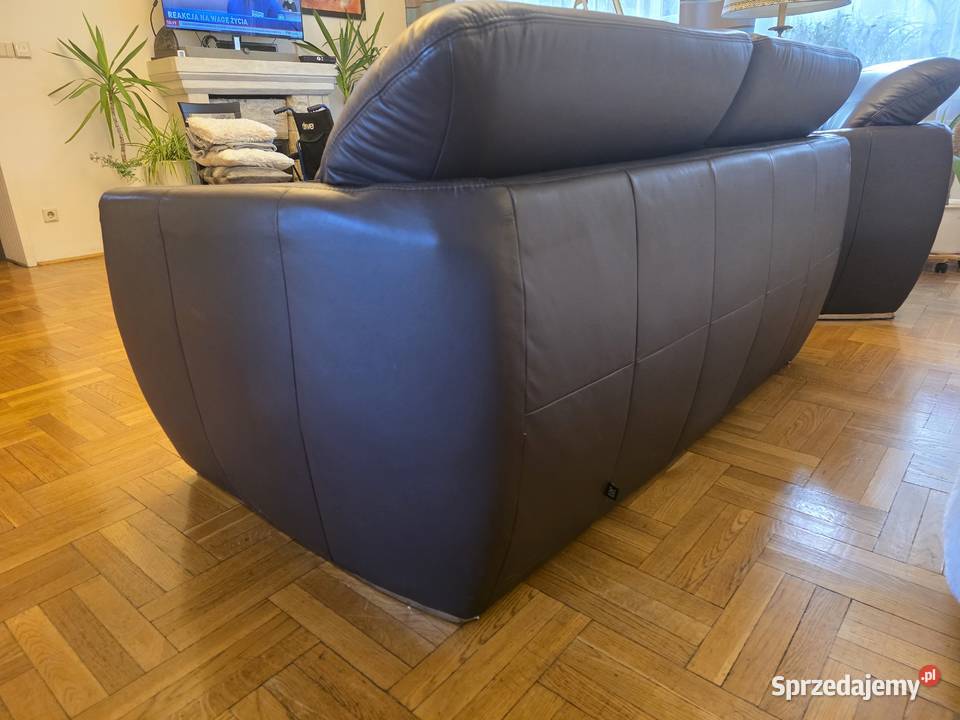 Sofa rozkładana fotel skóra naturalna ETAP Sofa małopolskie Kraków sprzedam