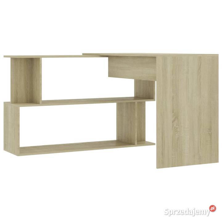 vidaXL Biurko narożne, dąb sonoma, 801101