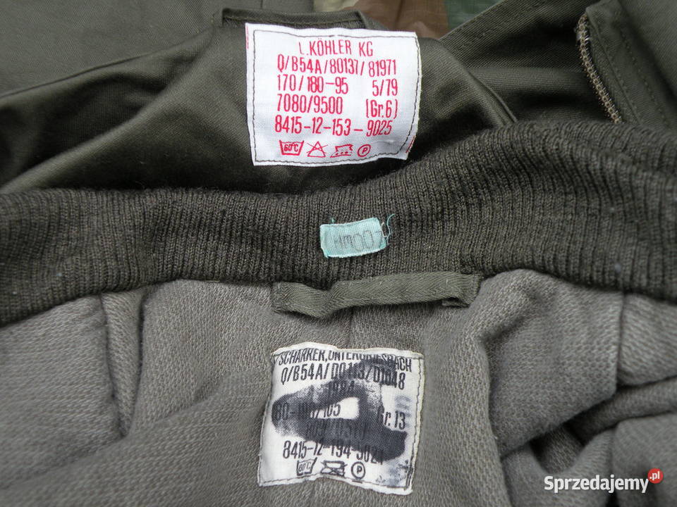 Kombinezon ocieplany bundeswehr OLIV Gr6 dolnośląskie Wrocław