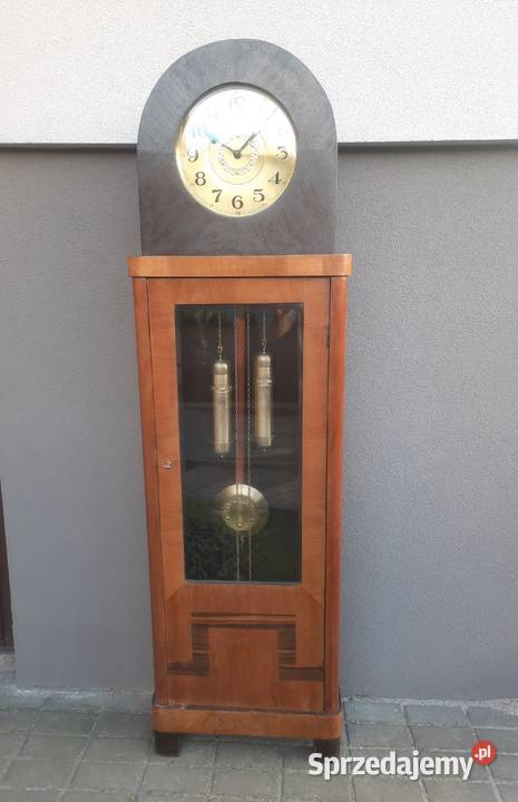 77 Stary zegar podłogowy art deco Urgos baba Tczew sprzedam