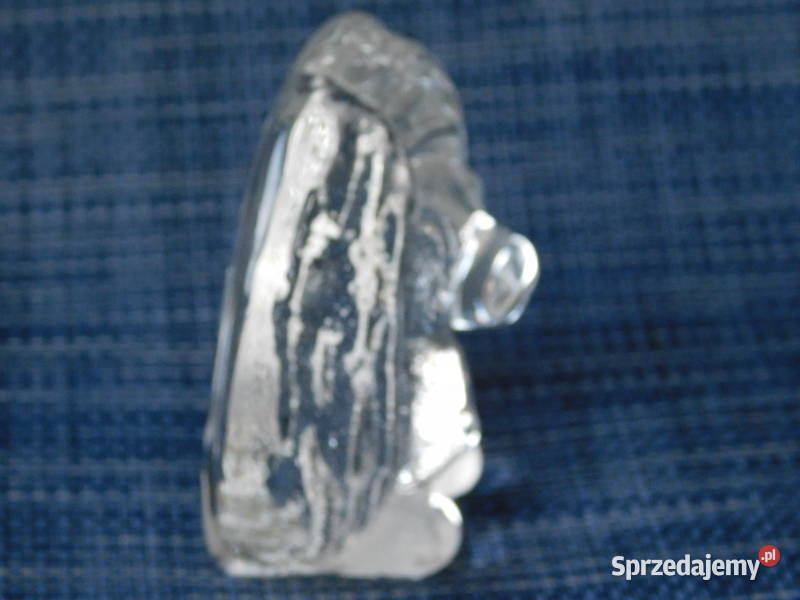 Szklany ręcznie robiony trol Bergdala Szwecja Porcelana i szkło Szczecin sprzedam