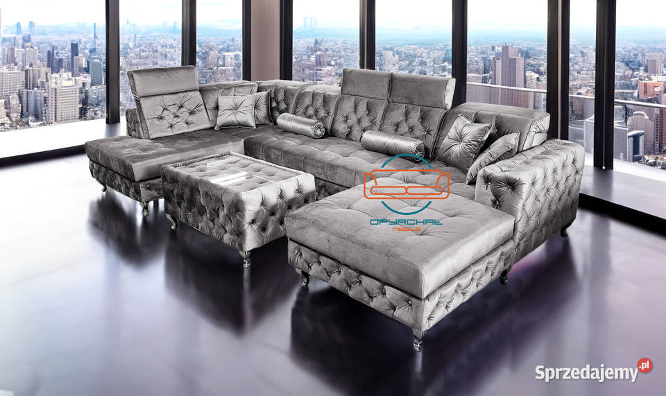 NOWOŚĆ 2024 HIT zestaw głęboko pikowany zagłówki Komplety wypoczynkowe wielkopolskie Poznań