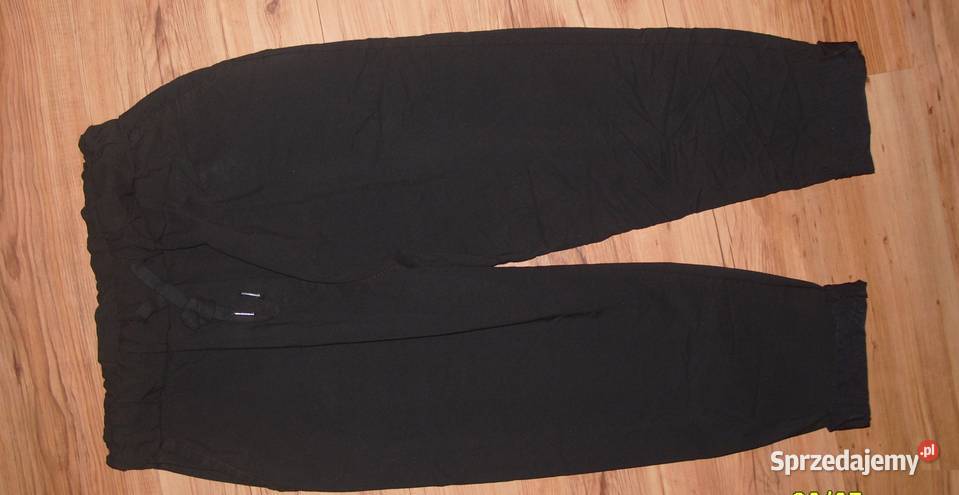 DUŻE CZarne gumowane spodnie Gnieciuchy xxl xxxl Rawicz