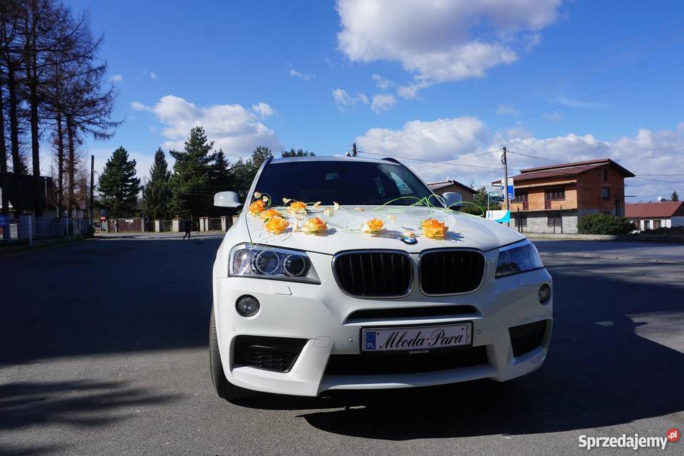 BIAŁE Bmw do ślubu SZKLANY DACH auto samochód Pozostałe Wieliczka