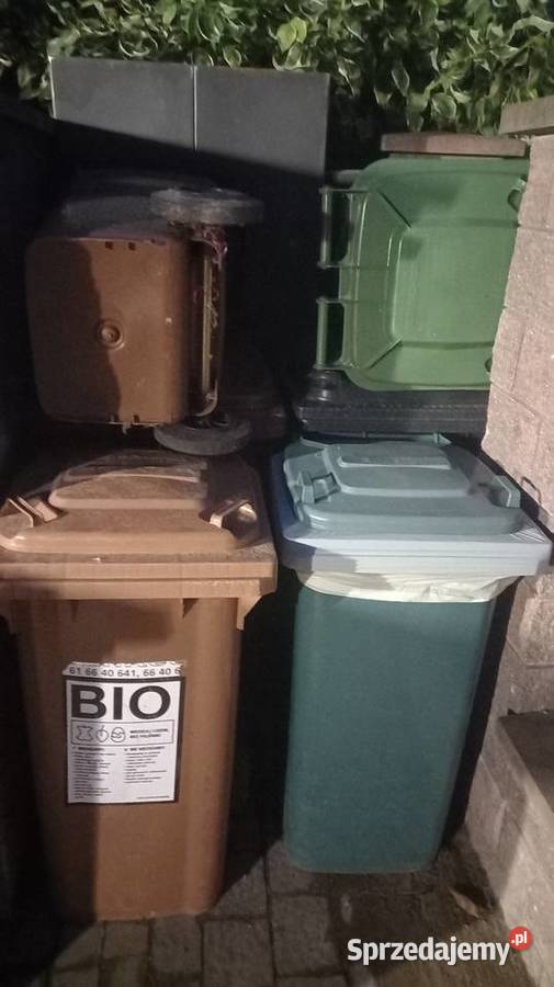 Kubeł na smieci 120 bio i szkło lzmieszane Kórnik
