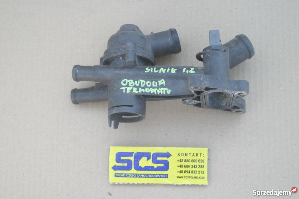 SEAT SKODA VW OBUDOWA TERMOSTATU SILNIK 12 osobowe Bieleń