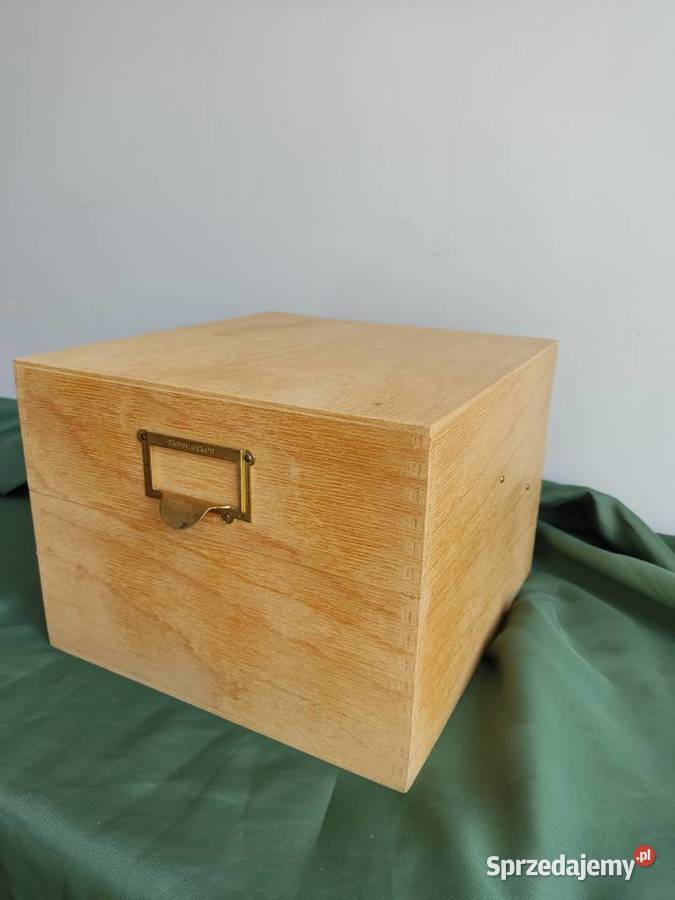 Skrzynka katalogowa drewniana Soennecken