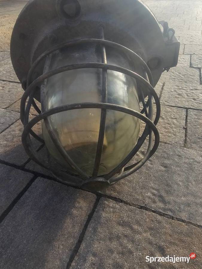 Lampa industrialna z PRL Biuro Jasło