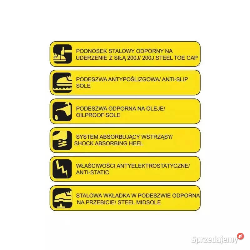 TRZEWIKI BEZPIECZNE BUTY BHP DEDRA BH9T1A41 Opalenica