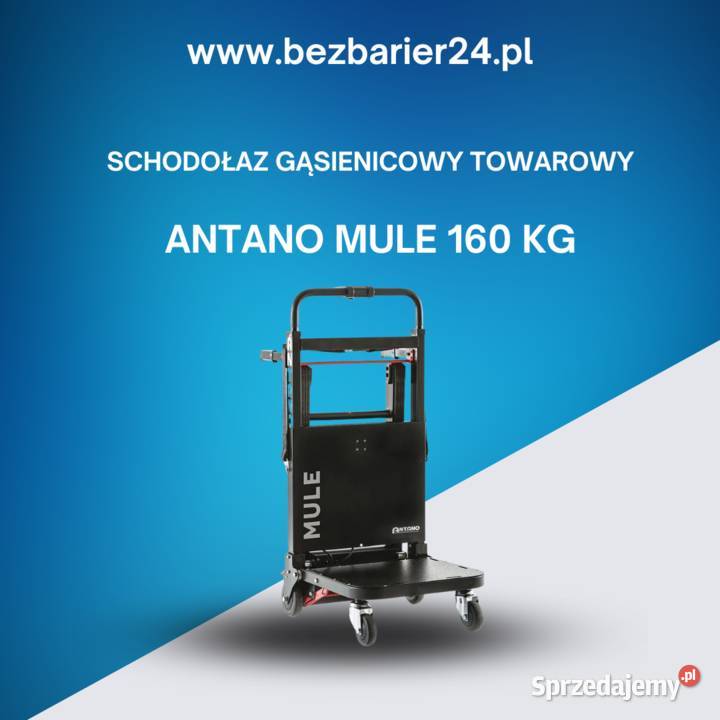 Schodołaz gąsienicowy towarowy Antano Mule 160 Łódź
