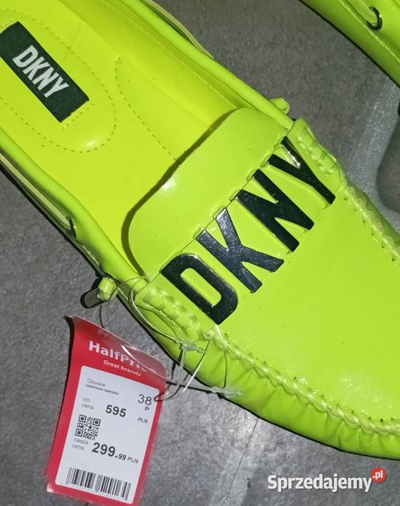 Seledynowe mokasyny damskie DKNY inna Półbuty Jelenia Góra