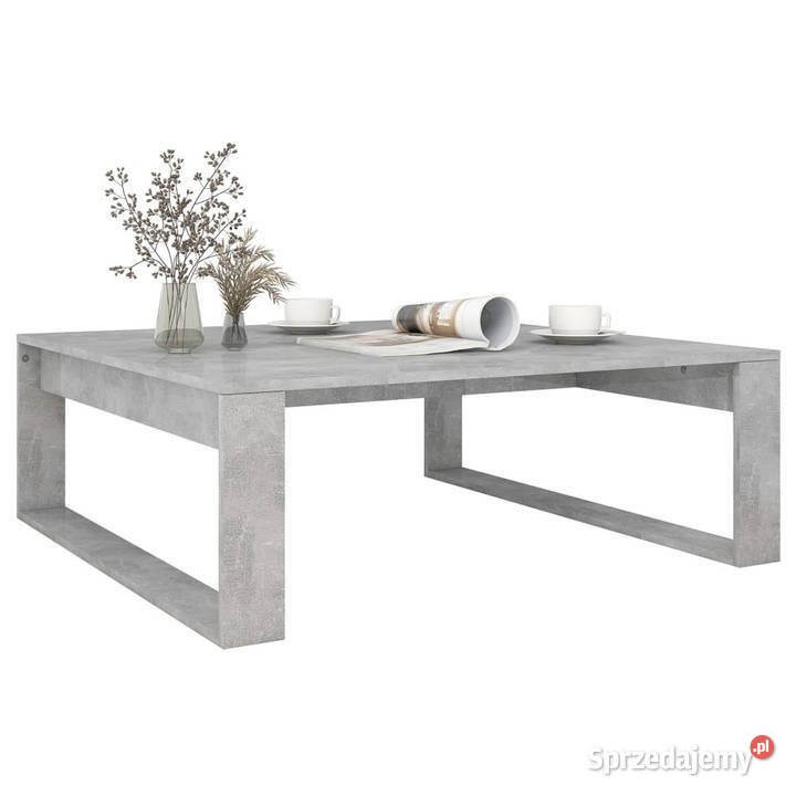 Stolik kawowy szarość betonu 100x100x35 WM808634 Stoły Warszawa