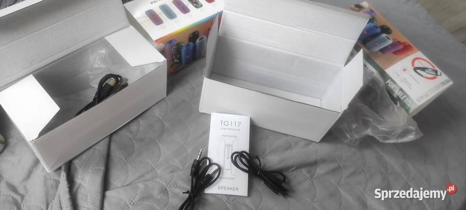 Dwa głośniki BT stereo duża bateria 1200mAh 8h Krotoszyn