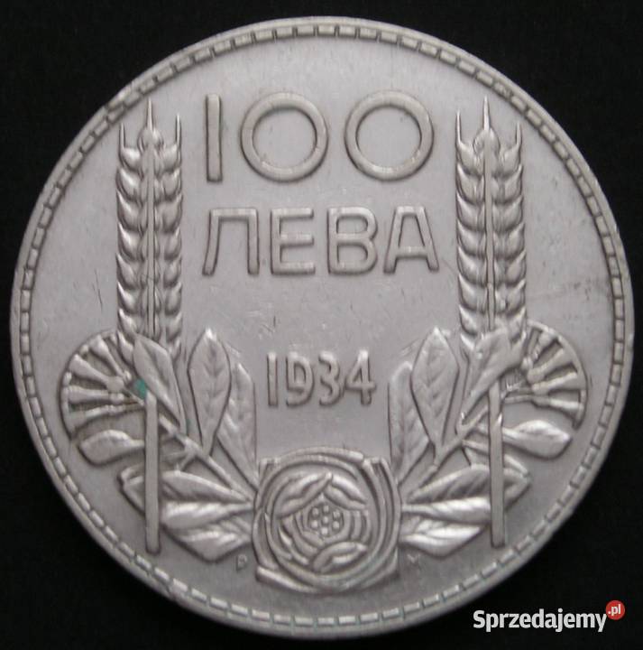 Bułgaria 100 lewa 1934 SREBRO car Borys III Numizmatyka Łódź