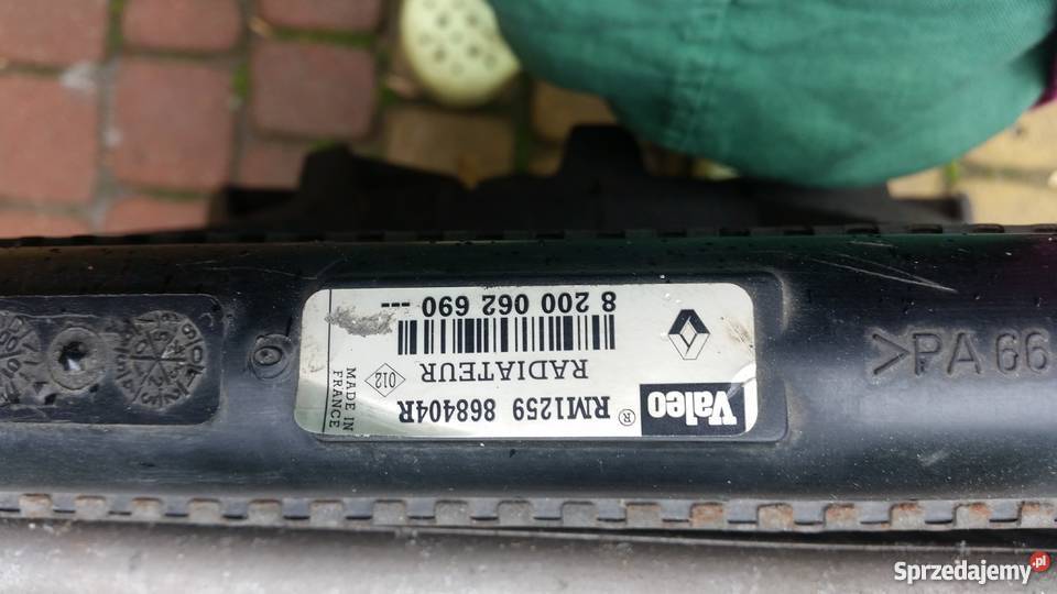 CHŁODNICA WODY KLIMATYZACJIwentylator Renault Rok produkcji 2003 Układ chłodzenia
