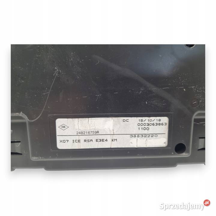 LICZNIK ZEGARY 248216759R Renault Twingo III 09 osobowe lubelskie Chełm