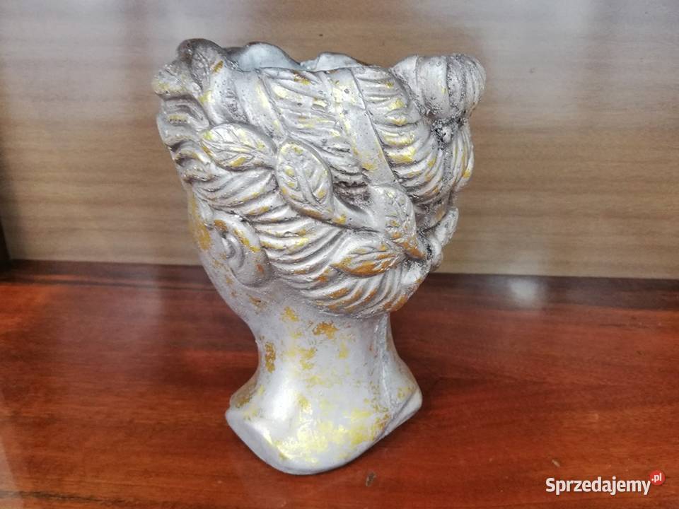 Piękna stylowa donica osłona na donicę Vintage wielokolorowy łódzkie Łódź