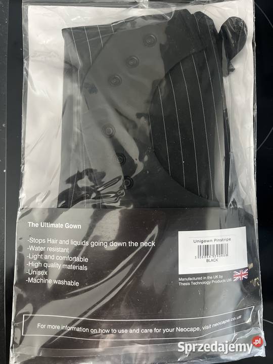 Peleryna fryzjerska CZARNA uniwersalna 170140 Warszawa