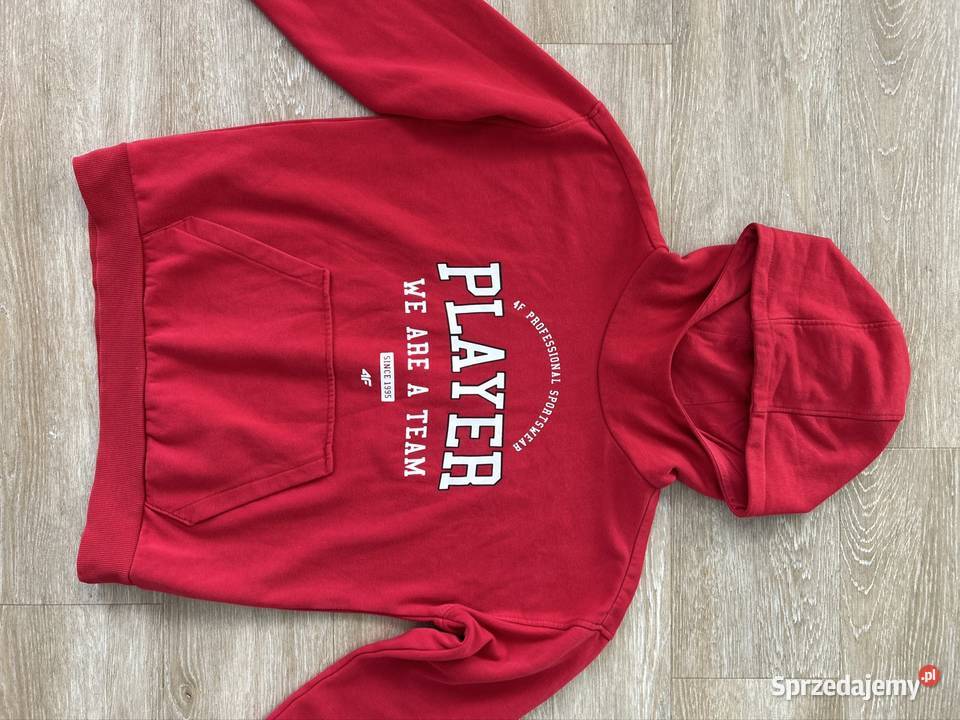 Bluza 4F 164 czerwona bluza z kapturem Rozmiar 164 Wyszków