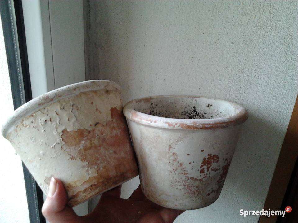 doniczki retro vintage gliniane klimatyczne Kraków