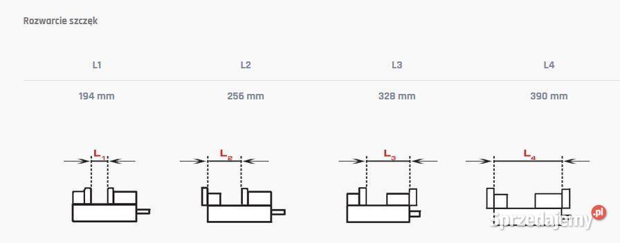 Imadło maszynowe precyzyjne 160 mm Siedlce