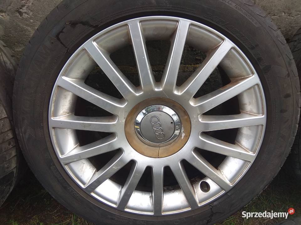 Koła aluminiowe Audi 17 letnie opony 8Jx17H2 Koła i felgi mazowieckie Radom