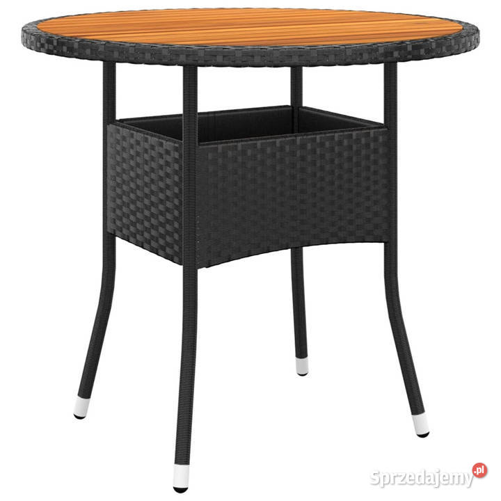 Stolik ogrodowy 80x75 drewno akacjowe i rattan Warszawa