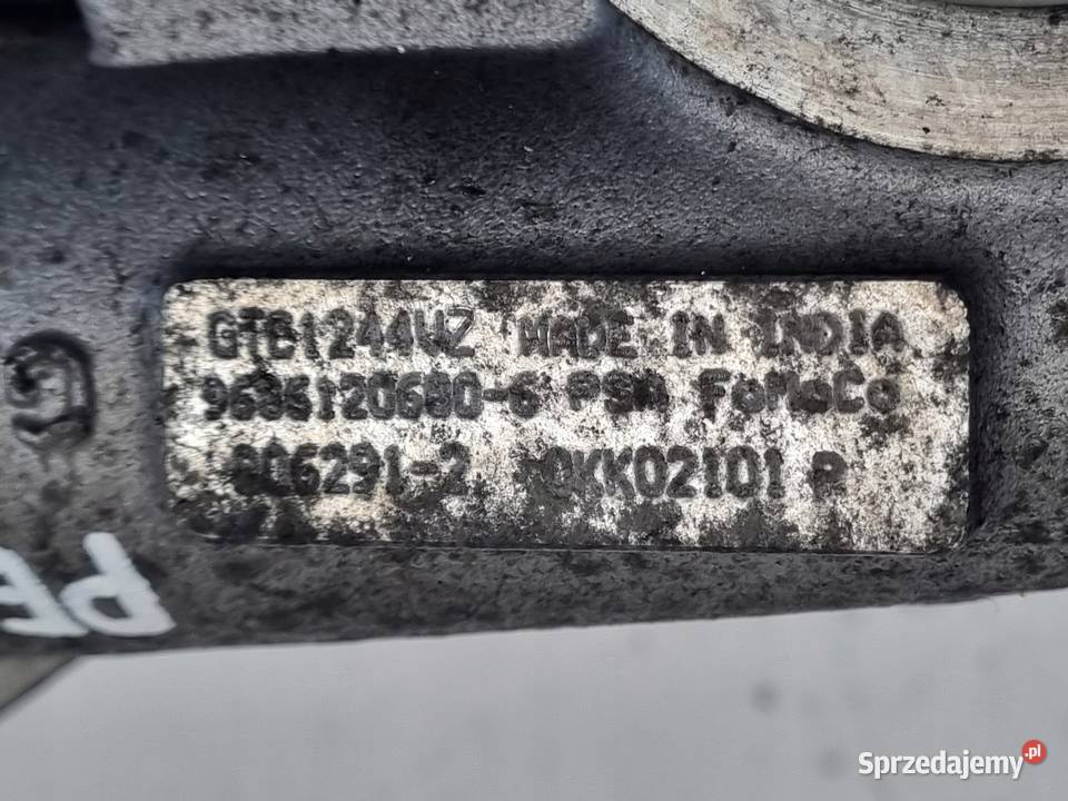 TURBOSPRĘŻARKA Peugeot 308 16 HDI turbo osobowe Turbosprężarki