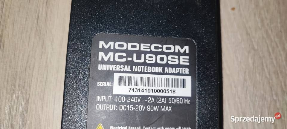 Zasilacz do laptopa MODECOM Royal MCU90SE 90W zasilacze Kraków sprzedam