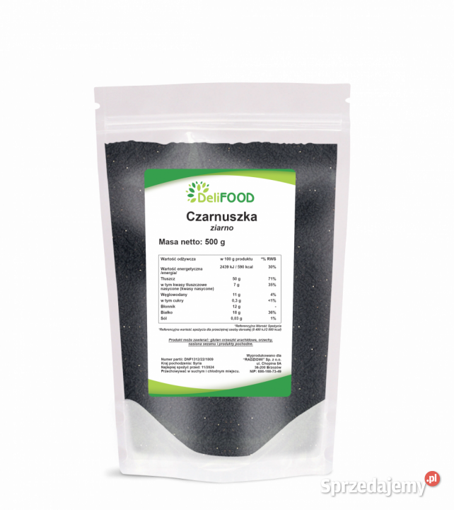 Czarnuszka nasiona 500g Brzozów