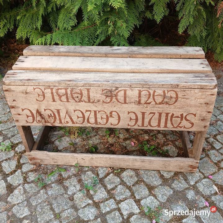 Stojak na wino stara francuska drewniana mazowieckie Warszawa