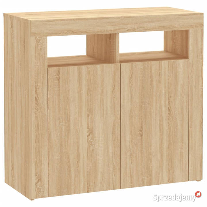 Szafka z oświetleniem LED dąb sonoma 80x35x75