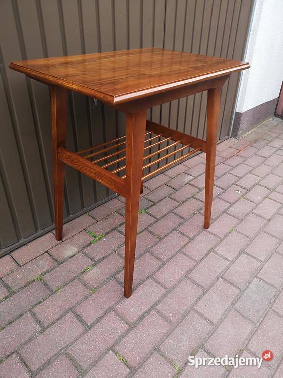 Stolik ARTDECO PRL Orzech Stary Renowacji Okazja Swarzędz