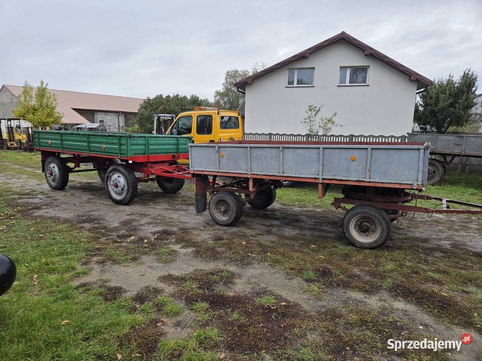 Przyczepa rolnicza d45 remoncie transport laweta Złoczew sprzedam