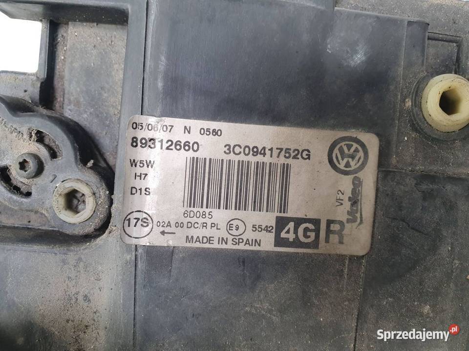 LAMPA PRAWA PRZÓD VOLKSWAGEN PASSAT B6 Pozostałe Lipno sprzedam